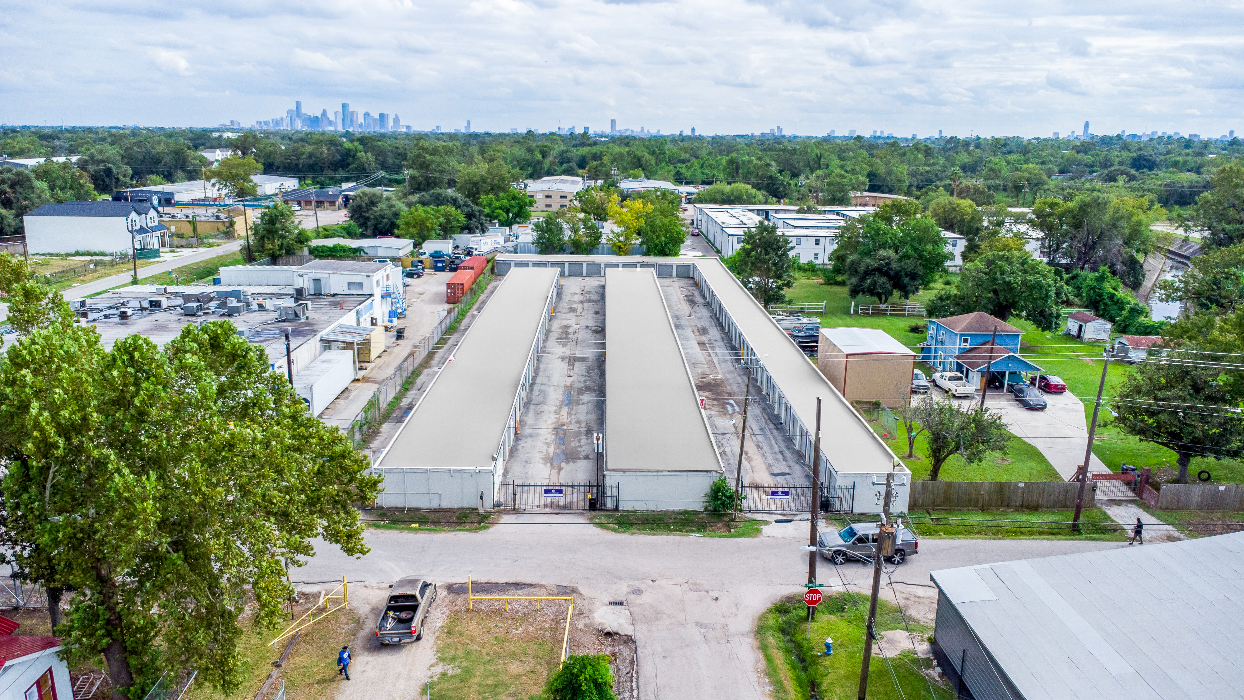 Curio Storage Northside Aerial View of Self Storage Facility in Houston_ Texas Improved